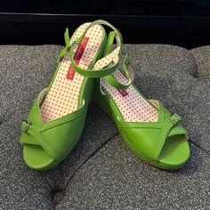 Super Cute, I’ve Just Never Worn Them. Green Platform Sandals, Green Platform, Platform Sandals, Super Cute, Size 6, Women Shoes, Sandals, Green, Women Shopping