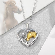 Horse pendant necklace is designed for girls who love horses. As a birthday gift for daughters, mothers, wives, and horse lovers. Elegant Horse Design Necklace As Gift, Elegant Necklace With Horse Design As A Gift, Horse Design Round Pendant Necklace For Gift, Horse Design Pendant Jewelry Gift, Horse Design Round Pendant Necklace As Gift, Personalized Horseshoe Necklace For Gift, Round Pendant Necklace With Horse Design For Gift, Horse Design Pendant Necklace As Gift, Personalized Silver Horseshoe Jewelry