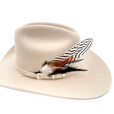 Feather Hat Accent - Zebra – Willow Lane Hat Co. Silver Pheasant, Charlie Horse, Hat Bands, Rooster Feathers, Feather Hat, Wardrobe Accessories, Vintage Hats, Autumn Style, Pheasant