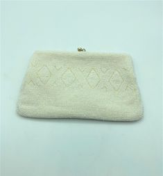 "Vintage,white beaded, Richere clutch dating to the 1960's. This beautiful bag is fully lined and bears the \"Richere\" label. Measures approximately 8\" x 5\". Please convo with any questions or for additional photos." Vintage White Pouch Evening Bag, Cream Rectangular Evening Pouch, Vintage White Clutch Evening Bag, White Rectangular Vintage Clutch, Vintage White Beaded Clutch, Vintage Cream Rectangular Clutch, Green Diamond, Evening Clutch Bag, White Beads