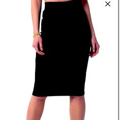 Go From The Office To Your Next Cocktail Party In This Fitted Pencil Skirt Made With Comfortable Stretch. 25" Length Hidden Back-Zip Closure 95% Rayon, 5% Spandex Machine Wash, Line Dry Imported Item #10398943 Casual Black Pencil Skirt For Party, Black Midi Length Pencil Skirt For Summer, Casual Midi Length Pencil Skirt For Night Out, High-waisted Relaxed Pencil Skirt For Night Out, High Waist Relaxed Pencil Skirt For Night Out, Black Midi Pencil Skirt For Date Night, Black Midi Length Pencil Skirt For Date Night, Trendy Black Knee-length Pencil Skirt, Trendy Knee-length Black Pencil Skirt