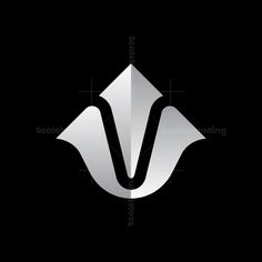 the v logo is shown in black and white, with an arrow pointing towards it