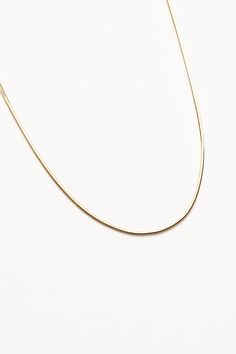 Wolf Circus Sylvie 8 sided snake chain necklace in gold. 18” long in 14k gold vermeil. Links are 1mm in width. WC-N-SYLVIE PIPE AND ROW Wolf Circus, Snake Chain Necklace, Snake Chain, Individual Style, Gold Vermeil, Chains Necklace, Circus, Gold Color, Chain Necklace