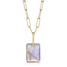 Fervor Montreal Necklace Labradorite Slab Necklace Modern Gemstone Necklace For Gifts, Modern Gemstone Necklace For Gift, Luxury Rectangular Gemstone Pendant Jewelry, Gold Faceted Rectangular Pendant Jewelry, Elegant Faceted Rectangular Gemstones, Yellow Gold Jewelry With Rectangular Gemstone Pendant, Luxury Gold Necklace With Rectangular Stone, Modern Natural Stone Pendant Jewelry, Luxury Large Stone Jewelry