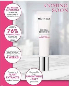 NEW PRODUCT WINTER 2024

www.MaryKay.com/KristiPeppers Mary Kay Dynamic Wrinkle Limiter, Mary Kay Clinical Solutions, Botox In A Bottle, Timewise Miracle Set, Frozen Face, Selling Mary Kay, Advanced Skin Care