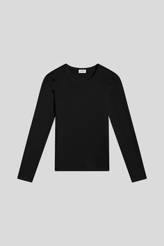 #color_black Layering, Slim Fit, Long Sleeve, Fabric, Black