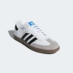 adidas Samba OG Shoes - White | B75806 | adidas US Samba Og Shoes, Looks Adidas, Jean Beige, Samba Shoes, Adidas Samba Og, Platform Converse, Baskets Adidas, Black Gums, Adidas Sneaker