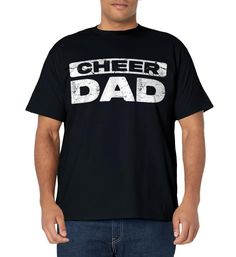 PRICES MAY VARY. Perfect Gift Idea for Best Father / Grandfather Ever - Cheer Dad Shirt. Awesome gag present for gym daddy, gymnastics papa, poppy, uncle, papaw, husband, godfather, buddy, friend, grandpa, Gymnast, Cheer Supporter, men on Fathers Day / Christmas 2024 Funny Saying Cheer Dad TShirt. Complete your collection of family proud cheerleading accessories for him / her (apron, matching outfit, picture frame, fun hat, pajamas, necklace, bracelet, charm, keychain, coffee mug, cup, pin, sign Casual Sports T-shirt For Father's Day, Father's Day Team Spirit T-shirt With Crew Neck, Father's Day Team Spirit Crew Neck T-shirt, Father's Day Sports Fan T-shirt With Letter Print, Cotton Tops For Father's Day Sports Events, Cotton Tops For Sports Events On Father's Day, Sports T-shirt With Text Print For Father's Day, Father's Day Team Spirit Graphic T-shirt, Sporty T-shirt With Graphic Print For Father's Day