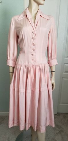 1950s Shirtwaist Dress, 50s Outfit, Shirtwaist Dress, Hawaiian Dress, 50s Dresses, Fabulous Dresses, Button Up Dress, 1950s Dress, 1950s Fashion