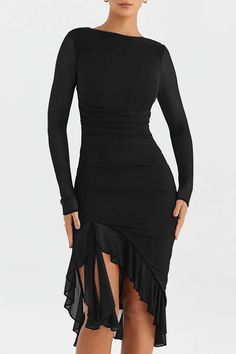 Elasticity: Slight Stretch Fabric Type: Polyester, Spandex & Mesh Silhouette: Sheath Neckline: O-Neck Dresses Length: Knee-Length Closure Type: Zipper Size Chart (in) Size Bust Waist Hip Length S 27.56-33.46 21.26-31.50 27.56-37.80 42.13 M 29.13-35.04 22.83-33.07 29.13-39.37 42.91 L 31.50-37.40 25.20-35.43 31.50-41.73 43.70 Size Chart (cm) Size Bust Waist Hip Length S 70-85 54-80 70-96 107 M 74-89 58-84 74-100 109 L 80-95 64-90 80-106 111 Heeled Mules Sandals, Outerwear Outfit, Flat Espadrilles, Ruched Dress, Didi, Bottom Clothes, Resort Wear, Swimwear Tops, Green Dress