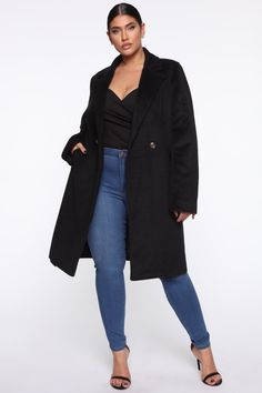 Olivia Open Front Blazer - Black, Jackets & Coats | Fashion Nova Trendy Black Outerwear With Double-breasted Button, Trendy Black Double-breasted Outerwear, Trendy Black Outerwear With Double Button Closure, Taupe Fashion, Coats Fashion, Long Story, Fashion Nova Models, Fashion Nova Jeans, Womens Loungewear