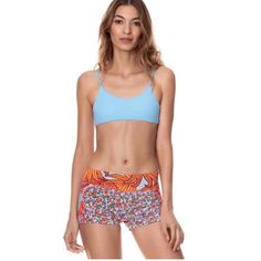 Maaji Stay True Lizzie Surf Shorts. Nwt. Size Large. Color- Orange Combo. Measurements-See Photos White Summer Yoga Shorts, White Workout Bottoms For Beach Season, Maaji Swim, Maaji Swimwear, Surf Shorts, Luxury Swimwear, Swimwear Brands, Stay True, Bralette Tops