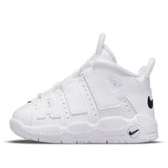 Best gifts for newborns/babies! (SNKR/Retro/High Top/Basketball) Nike White Sneakers For Playtime, White Nike Sneakers For Play, Gifts For Newborns, Nike Air More Uptempo, Nike Air More, Newborn Baby Gifts, Stylish Sneakers, High Top, Newborn Baby