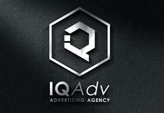 the logo for qadv advertising agency, which has been designed to look like he is