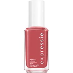 expressie is the only quick dry nail polish worthy enough to carry the essie name. expressie dries in about a minute so you can grab, try, and apply on-the-fly. essie’s first-ever angled brush allows for easy application with both hands. a wide range of unconventional shades to express yourself in every moment. vegan formula: does not contain animal derived ingredients. angle brush down on clean nail bed; apply two coats of any expressie color using dominant hand. flip and angle brush down using Fast Drying Nail Polish, Quick Dry Nail Polish, Scrub Corpo, Dry Nails Quick, Colors For Dark Skin, Purple Nail Polish, Vegan Nail Polish, Dry Nail Polish, Purple Nail