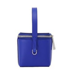 Ferragamo Ladies Handbag. SKU: 220481 763885. Color: Blue. Ferragamo Micro Handbag. This micro handbag features a geometric design with a wrap-around double zipper and a lined interior. It can be carried by the top handle or worn crossbody using the removable strap with custom clips. 100% calfskin. Made In Italy. Blue Handbag, Versace Watch, Blue Handbags, Fine Pens, Fragrance Gift, Cheap Gifts, Denim Shoes, Fragrance Gift Set, Crossbody Messenger Bag