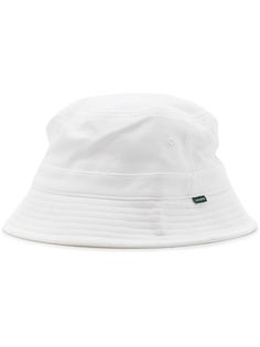 white cotton narrow brim logo patch to the front oval crown slip-on style Casual Solid Color Canvas Hats, Curved Brim Hats With Logo Patch For Summer, Solid Curved Brim Bucket Hat For Streetwear, Streetwear Bucket Hat With Curved Brim, Summer Hats With Logo Patch And Curved Brim, Solid Color Short Brim Bucket Hat For Streetwear, Curved Brim Summer Hats With Logo Patch, White Curved Brim Canvas Hat, Curved Brim Bucket Hat For Streetwear