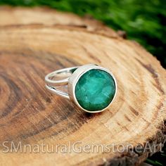 Indian Emerald Ring, Emerald 925 Sterling Silver Ring, Split Band Ring, Statement Ring, Bohemian Ring, Party Wear Ring, Mother's Day Gifts  Ring Type: Split Band Ring Gemstone: Indian Emerald Metal: Sterling Silver Bohemian Emerald Promise Ring, Bohemian Rings With Bezel Setting, Handmade Stackable May Birthstone Rings, Bohemian Sterling Silver Emerald Ring For Anniversary, Spiritual Sterling Silver Round Emerald Ring, Spiritual Round Sterling Silver Emerald Ring, Handmade Round Emerald Ring For Anniversary, Handmade Emerald Anniversary Ring, Smaragd Ring