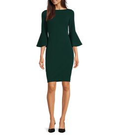 Shop for Calvin Klein 3/4 Bell Sleeve Boat Neck Sheath Dress at Dillard's. Visit Dillard's to find clothing, accessories, shoes, cosmetics & more. The Style of Your Life. Fitted Bell Sleeve Mini Dress For Work, Fitted Mini Dress With Bell Sleeves For Work, Fall Workwear Midi Dress With Bell Sleeves, Elegant Mini Dress For Work With 3/4 Sleeves, Chic Fitted Bodycon Dress With 3/4 Sleeve, Chic Bodycon Dress With 3/4 Sleeves, Formal Fitted Mini Dress With Bell Sleeves, Workwear Mini Dress With Bell Sleeves, Fitted Bell Sleeve Midi Dress For Formal Occasions