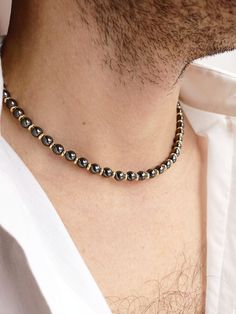 This Beaded Necklaces item by JewelryByElisForMen has 6 favourites from Etsy shoppers. Is dispatched from Ukraine. Listed on 12 Jun, 2024 Men Wearing Pearls Aesthetic, Gemstone Necklace Men, Jewelry For Men Necklaces, Cool Necklaces For Men, Men Jewelry Necklace, Career Ladder, Men Choker, Diy Choker, Man Necklace