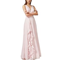 Nwot Size 4 Ted Baker--- 10 Us Lined 21" Pit To Pit Top Rated Seller, Smoke And Pet Free Home. Offers, Bundles And Questions Welcome Pink V-neck Gown For Spring, Feminine V-neck Gown For Spring, Feminine V-neck Spring Gown, Summer Pink V-neck Gown, Pink V-neck Summer Gown, Spring Bridesmaid Gown With V-neck, Spring V-neck Chiffon Gown, Pink V-neck Spring Gown, Spring Pink V-neck Gown