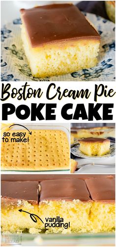 boston cream pie poke cake recipe