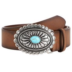 PRICES MAY VARY. ♥【Turquoise Concho Buckle】Western belts for women buckle features beautiful and cute turquoise and concho shape designs to add a western fashion touch to your overall look. The buckles of some styles are removable, please see our pictures for which style is removable. ♥【High Quality Material】 Cowgirl belts are made from our carefully selected faux leather and are well made, can be used for a long time. some cowboy belts feature unique floral patterns to make the outfit even more Western Leather Belts, Western Belts For Women, Cowboy Belts, Leather Belts For Women, Belt For Jeans, Cowgirl Belts, Turquoise Belt, Turquoise Western, Cowboy Belt