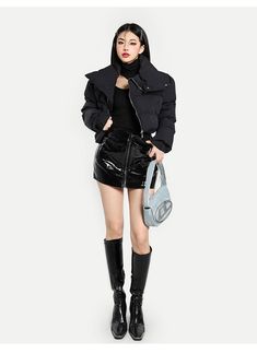 Applicable age: 18-24 years old Size: S M L Style: Commuter Commuter: Korean Waist type: high waist color: black Item number: X22Q5952 Skirt type: hip skirt Season of the Year: Winter 2022 Skirt length: short skirt Profile: Type A Material composition: PU Black Mini Skirt For Streetwear, Black Skirt With Zipper Closure For Fall, Black Skirt For Fall Streetwear, Black Streetwear Skirt For Fall, Fitted Black Skirt For Streetwear, Chic Fitted Mini Skirt For Streetwear, High Waist Skirt For Winter Night Out, Trendy Black Skirt For Streetwear, Trendy Black Streetwear Skirt