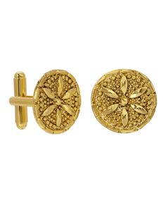 in stock Ceremonial Gold Jewelry With Screw Back, Formal Engraved Gold Earrings, Formal Gold Engraved Earrings, Elegant Yellow Gold Cufflinks, Oval Yellow Gold Cufflinks For Gift, Engraved Yellow Gold Cufflinks, 14k Yellow Gold Hallmarked Cufflinks, Gold Clip-on Cufflinks For Business, Gold Cuff Jewelry With Polished Finish