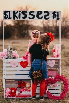 Kissing Booth Valentines Day Photo Ideas, Diy Kissing Booth Photo Prop, Kissing Booth Ideas, Kissing Booth Photoshoot, Valentines Kissing Booth, Diy Kissing Booth, Crate Stand, Vday Photoshoot, Valentines Minis