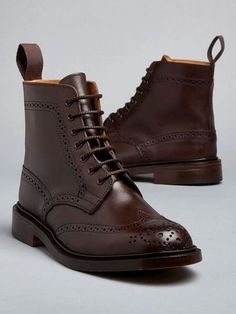 Hot Sale Men's Hand Stitch Brown Ankle High Wingtip Boot, Lace Up Formal Wear Brogue Boot sold by Leather Desire. Shop more products from Leather Desire on Storenvy, the home of independent small businesses all over the world. Gents Shoes, Boots Outfit Men, Wingtip Boots, Leather Snow Boots, Mens Dress Boots, Brogue Boots, Hand Stitch, Mens Boots Fashion, Mens Leather Boots