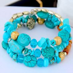 Cute Light Blue Bracelet , Turquoise Crystal Mix , Bohemian Shell Bracelet. Main Material Turquoise + Alloy , Handmade. Bohemian Light Blue Bracelets For Jewelry Making, Bohemian Light Blue Bracelet, Light Blue Bracelet, Jewelry Making Bracelet, Jewelry Turquoise, Store Jewelry, Turquoise Crystal, Denim Skirt Women, Shell Bracelet