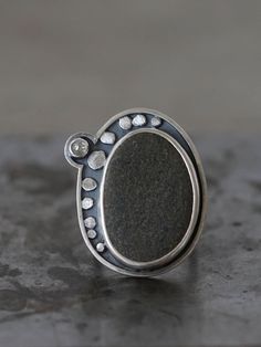 Large Pebble and Rose Cut Diamond Ring, Size 7.75, Sterling Silver Statement Ring, Unique Organic Jewellery Recycled Silver, Art Jewellery - Etsy Large Statement Ring, River Rock Jewelry, Metal Piercing, Silversmith Rings, Unique Sterling Silver Jewelry, Beach Stones Jewelry, Pebble Jewelry, Pebble Ring, Rose Cut Diamond Ring