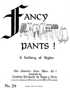 an advertisement for fancy pants from the early 20th century