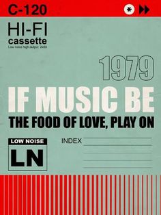 an advertisement for the 1970 if music be the food of love play on