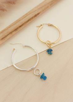 We wanted to add a pop of color to our classic hoops! These gemstone charms come in a pair of two so that you can add them to our classic hoops found here: Etta Hoop Earrings | Women's Gifts | Personalized Gifts | Handmade – Going Golden (going-golden.com) Details: Raw gemstones can vary in size and color, as no two are identical Available in 14K yellow gold-filled or sterling silver designed to fit on our Etta Hoops Hoops are sold separately Handmade in Brownsburg, Indiana Small Hoop Earrings With Dangling Charms, Minimalist Small Hoop Birthstone Earrings, Hoop Earrings With Charms For Jewelry Making, Small Hoop Earrings With Charms For Gift, Everyday Hoop Earrings With Charms, Charm Hoop Earrings As Gift, Hoop Earrings With Charms As Gift, Sterling Silver Hoop Earrings With Charms, Sterling Silver Birthstone Hoop Earrings