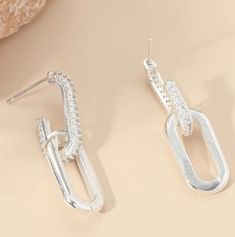 Our Chain Link Rhinestone Earrings in gold or silver are the perfect accessory to your night out! Short Sleeve Kimono, Flat Wedges, Belt Jewelry, Link Earrings, Flat Sneakers, Kids Backpacks, Rhinestone Earrings, Long Sleeve Bodysuit, Chain Link