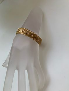 Gold Beaded Bracelet - Etsy Elegant Gold Band Cuff Bracelet, Gold Cuff Bracelet Jubilee Style For Formal Occasions, Gold Cuff Bracelet With Jubilee Detail For Formal Events, Gold Cuff Bracelet With Jubilee Design For Formal Events, Classic Gold Band Bracelet, Elegant Gold Band Jewelry, Elegant Gold Band Bangle, Classic Adjustable Gold-tone Gold Bracelet, Classic Adjustable Gold Brass Bracelet