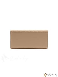 BirdinBag - Fashionable Stitched Long Wallet Chic Bifold Bags, Beige Envelope Wallet For Everyday Use, Beige Clutch With Magnetic Closure For Everyday Use, Chic Quilted Clutch For Everyday Use, Beige Envelope Wallet For Daily Use, Trendy Beige Leather Wallet, Quilted Rectangular Wallet For Everyday Use, Versatile Beige Rectangular Wallet, Beige Bifold Bag For Daily Use