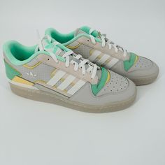 Adidas Originals Forum Exhibit Low 2.0 Grey Mint Men's Shoes Hq7111 Size 12.5 Shoes Adidas, Grey Adidas, Gray Green, Adidas Shoes, Adidas Men, Mint Green, Adidas Originals, Green And Grey, Athletic Shoes