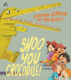 an image of children in front of a crocodile with the caption'sho you crocodileie '