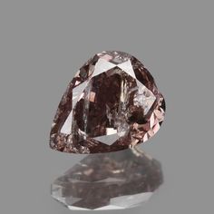 0.33 Cts Natural Purple Pink Diamond Pear Shape Diamond Gr3100 - C Purple Diamond, Pear Shaped Diamond, Pink Diamond, Pear Shape, Pear Shaped, Pear, Gems, Purple, Pink