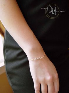 Dainty CZ Diamond Bracelet Minimalist Bridesmaid Bracelet | Etsy Gold Wedding Bracelet, Minimalist Bridesmaid, Bridal Jewlery, Gold Bracelet Wedding, Gold Bar Necklace Personalized, Bride Bracelet, Delicate Gold Necklace, Bracelet For Her, Custom Initial Necklace