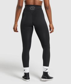 Gymshark Legacy Tall Leggings - Black | Gymshark Functional High Waist Sports Bottoms, Functional High Waist Bottoms For Sports, Functional High-waist Sports Bottoms, Functional Training Bottoms With Medium Support, Functional Leggings With Contoured Waistband For Training, Sporty High Waist Tights For Sports, Sporty High Waist Training Tights, Sporty High-waist Training Tights, Sporty High-waist Tights For Training