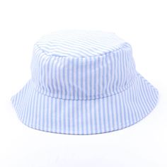 This Stripe Sun Hat is the perfect way to keep your little one from getting too much sun while still letting them have some fun! With UPF 50+ protection, this hat helps ensure your toddler stays safe in the sun. Available in sweet colors to suit your style, you can personalize this kids' bucket hat with a monogram for that extra special touch. Adjustable Fit Sun Hat With Uv Protection, Playful Summer Hats With Adjustable Fit, Playful Bucket Sun Hat For Outdoor, Playful Adjustable Summer Hat, Playful Bucket Hat For Outdoor, Playful Adjustable Sun Hat With Upf 50+, Blue Adjustable Sun Hat With Uv Protection, Playful Adjustable Sun Hat With Uv Protection, Playful Sun Hat With Uv Protection And Adjustable Fit