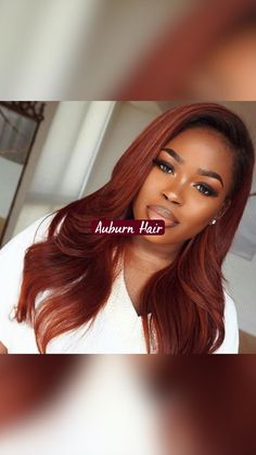 Auburn Hair Color, Auburn, Red Hair, Black Women, Hair Color, Red, Hair, Black