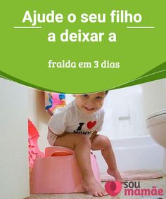 a young child is sitting on a potty in front of a toilet with the caption, como ensenar el bano