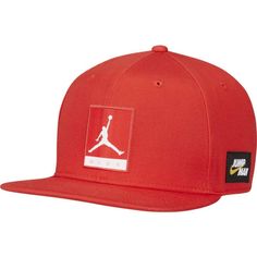 Jordan Jumpman Pro Classic Patch Snapback Cap Brand New With Tags Finish Strong With The Jordan Jumpman Pro Cap. 6-Panel High Crown Jumpman Patch And Label Stitches Printed Interior Seam Tape Embroidered Eyelets Snapback Closure Top Button Flat Bill Shipping In A Hat Box! Functional Snapback Baseball Cap For Sports, Red Snapback Hat For Streetwear, Red Snapback Baseball Cap For Sports, Red Sports Flat Cap, Sporty Red Snapback Fitted Hat, Red Flat Bill Sports Hat, Red Flat Cap For Sports, Red Flat Bill Hat For Streetwear, Sporty Flat Cap Fitted Hat For Sports