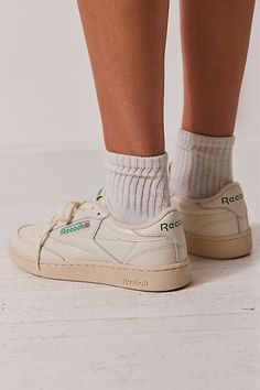 Reebok Club C 85 Vintage Sneakers Reebok Shoes Outfit, Reebok Club C 85 Outfit, Club C 85 Outfit, Reebok Club C 85 Vintage, Club C 85 Vintage, Vintage Trainers, Reebok Club C 85, Club C 85, Basket Vintage