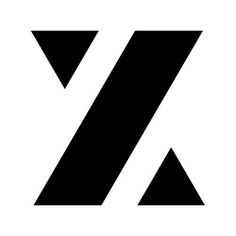 the letter k is made up of black and white letters that appear to be overlapping